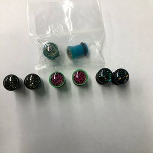 0g Colorful Acrylic Plugs